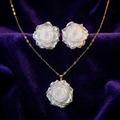 Collier & Boucles d’oreilles Fleur Irisée